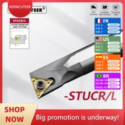 HSS H08K-STUCR09 H10K-STUCR09 H12M-STUCR11 H14N-STUCR11 High speed steel turning tool STUCR  Holder Cutter Bar CNC Lathe