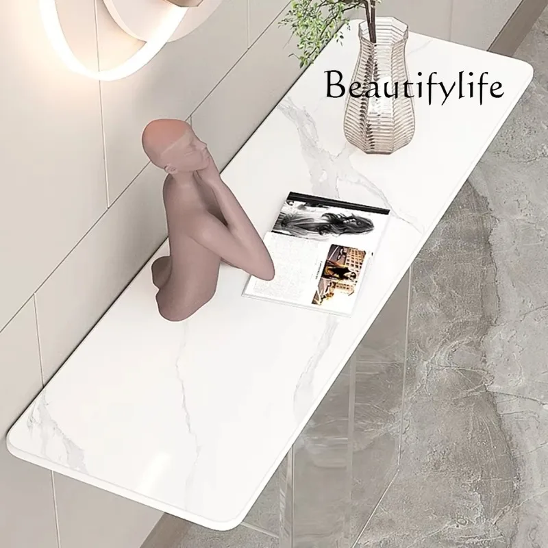 decoración Nordic Trendy Hallway Table Unique Simple Elegant Modern Corner Table Delicacy Minimalist Tabel Console Hallway Table