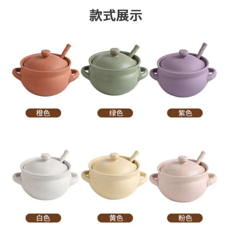 Creative Japan Ceramic Lard Jar Light Luxury Retro Home Binaural Kitchen Seasoning Chili Oil Can Sugar Salt Seasoning Bottle