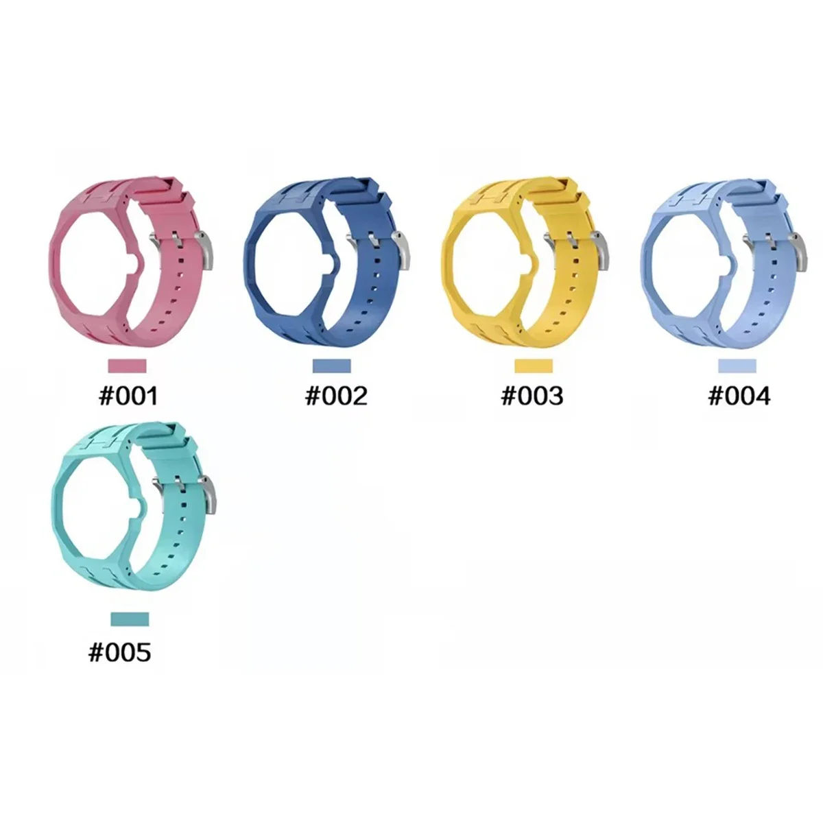 DIY For Audemars Piguet AP X Swatch Royal POP Set Pocket Watch Strap Bioceramic Protective Case Bezel Two Color Blocking Band