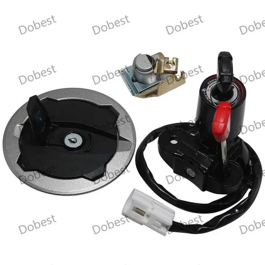 Motorcycle Fuel Cap Seat Lock Ignition Switch With Key Kit For Kawasaki EX400 Ninja 400 ABS 27048-5144 27048-5277  ER400 Z400