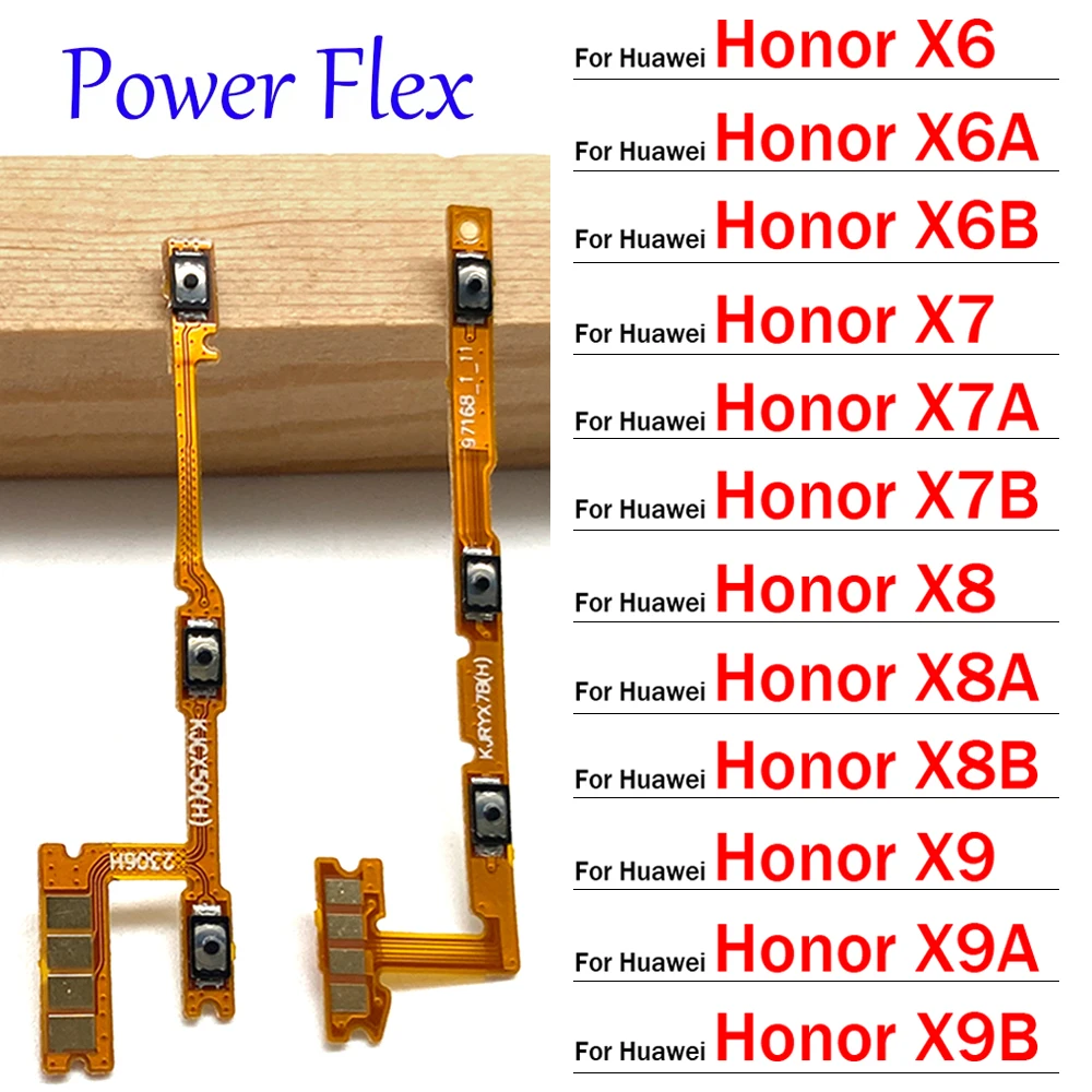 New Power Flex Cable ON OFF Switch Button Flex Cable For Huawei Honor X5 X6 X6s X6A X6B X7 X7A X7B X8 X8A X8B X9 X9A X9B 4G 5G