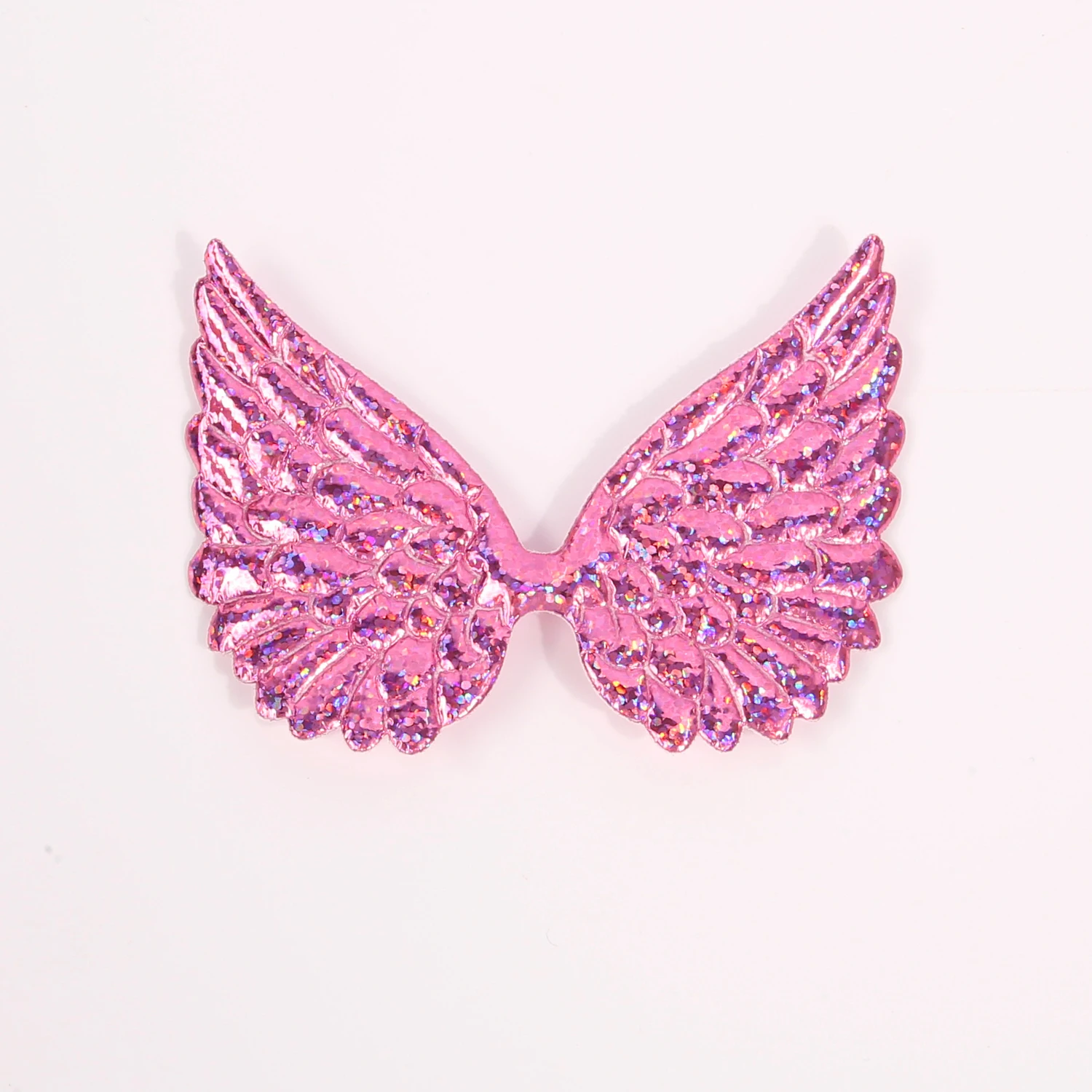 20 шт., 3,5 дюйма, 9 см, однотонные глянцевые крылья с принтом для DIY, сумка для одежды, обуви, зажим для шляпы, аксессуары для декора ручной работы