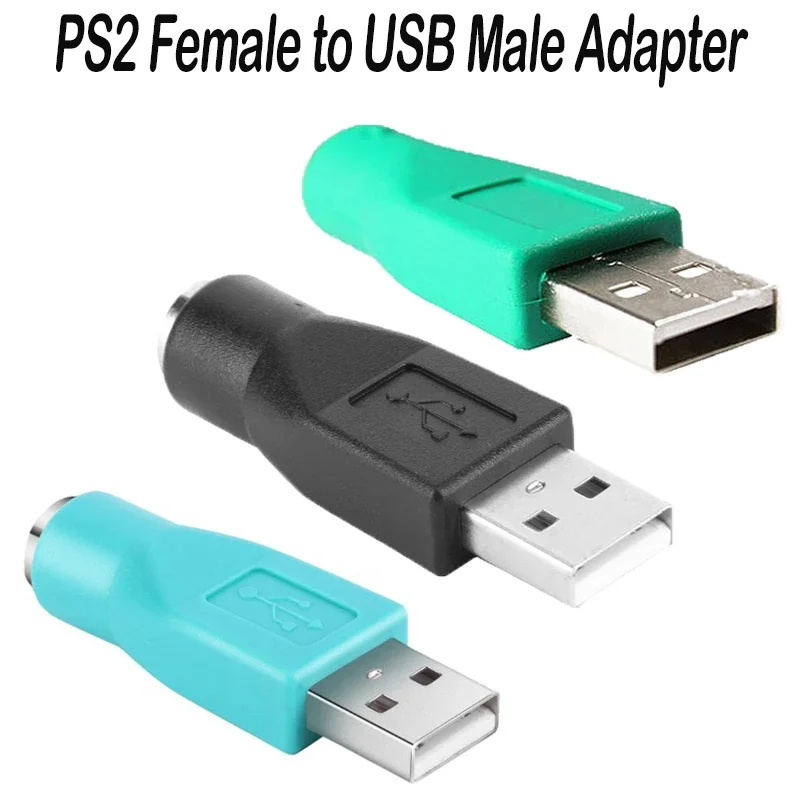 PS2 To USB Male Female Adapter Converter connector for Keyboard Mouse USB Male To Connector Keyboard Adapter Head Adapter