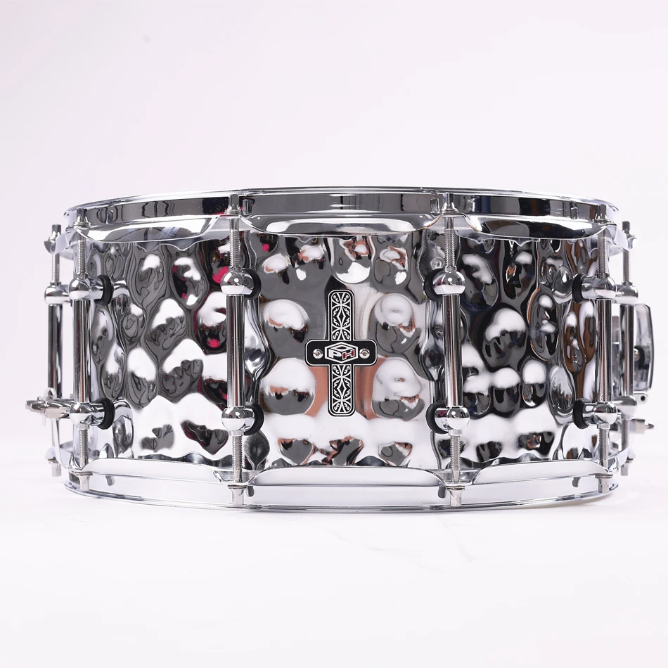 14x6.5 Inch Steel Shell Snare Drum With Matching Drum Head Percussion Drum For Band Stage Practice Performance