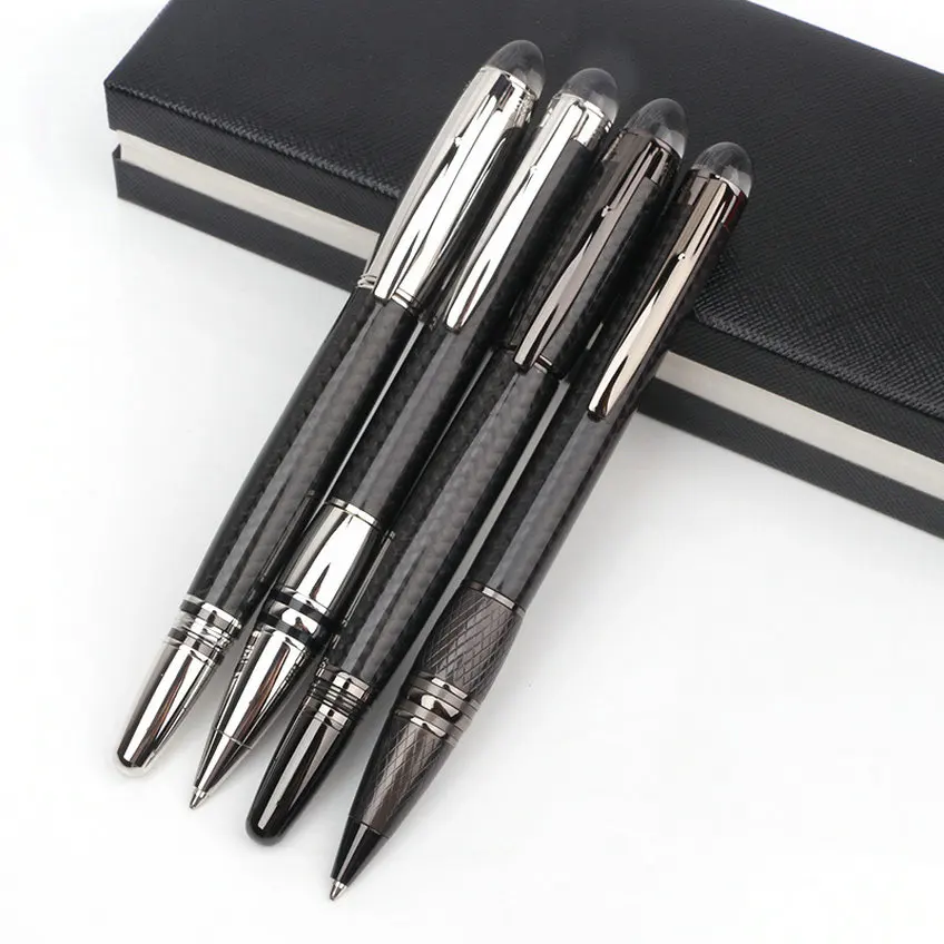 Luxury Carbon Fiber MB Ballpoint Pen Ultimate Business Rollerball Fountain Pen for Writing Luxuris Gift Stationery School Suppli