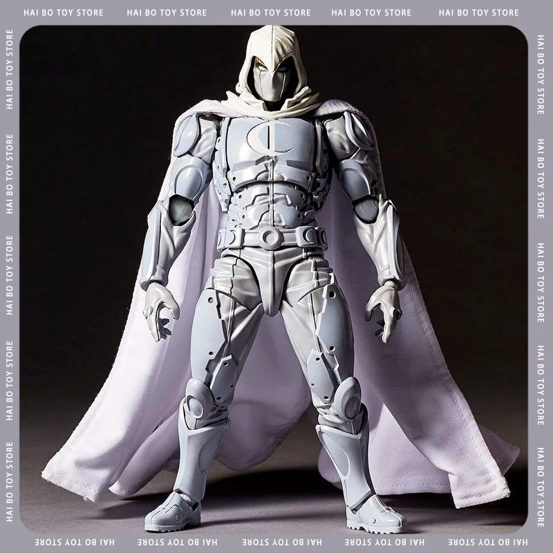 16cm Moon Knight Figure Revoltech AMAZING YAMAGUCHI Marc Spector Action Figurine Collection Ornament Model Toys Birthday Gifts ﻿