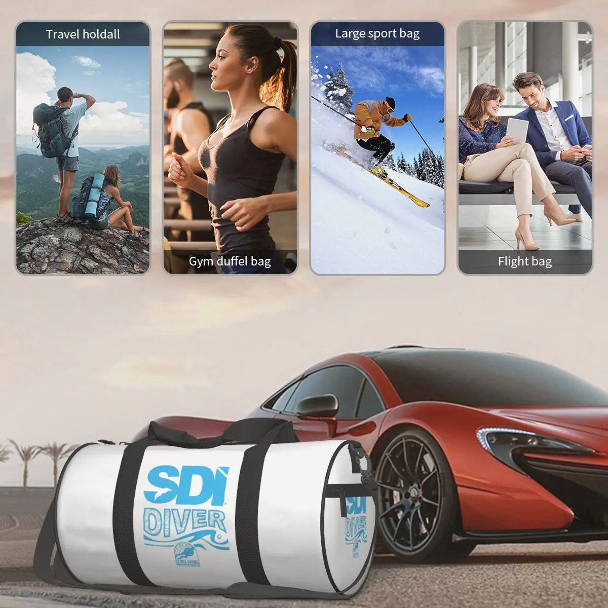 الغوص الدولي (SDI) حقيبة رياضية كبيرة واق من المطر متعددة الوظائف حقائب سفر واق من المطر حقائب اللياقة البدنية