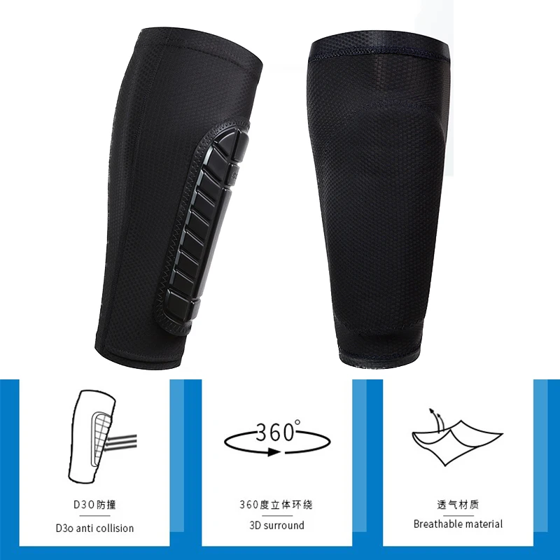 2PCS Sports guard Leg Sleeves calf Compression bracelet unisex basketball football running D3O anti-collision leg protector