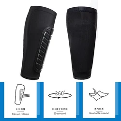 2 pezzi Sports guard Leg Sleeves bracciale a compressione per polpaccio unisex basket football running D3O protezione per le gambe anticollisione