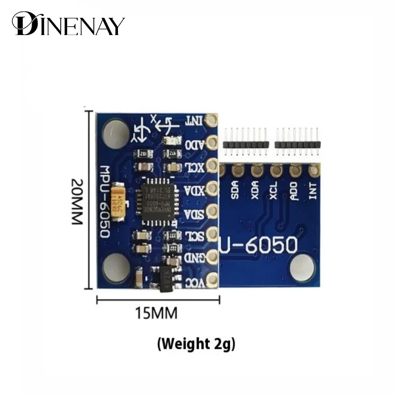 Picture 3: 1Set GY-521 MPU-6050 MPU6050 3 Axis Analog Gyroscope Sensors + Accelerometer Module For ATmega328P With Pins 3-5V DC Moudle