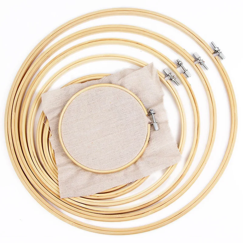 8-26cm Embroidery Cross-Stitch Wooden Frame Hoop Circle Embroidery Shed DIY hand Craft Sewing Needwork Tool