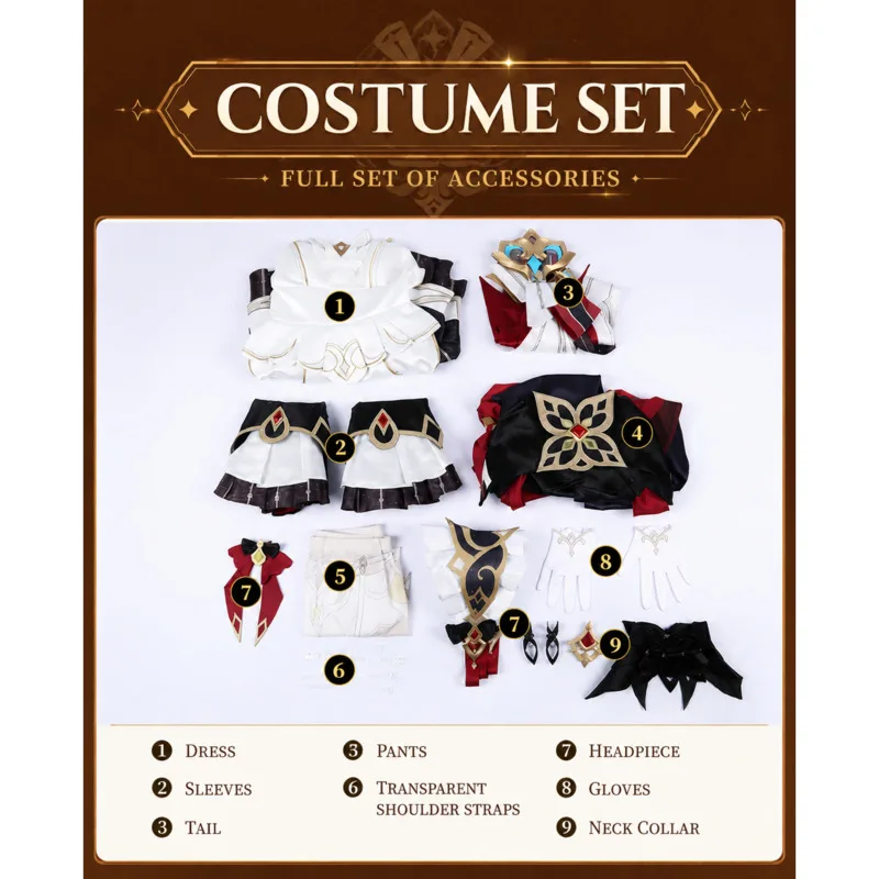 Genshin Impact Sandrone Cosplay Costume JK Y2K A Line Dresses Cute Anime Game Role Play Outfit For Women Cosplay Set Gift New