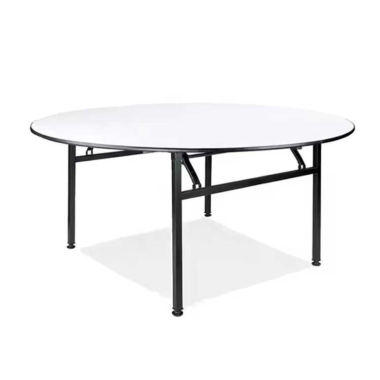

Stackable Large Round Folding Banquet Garden Dining Table