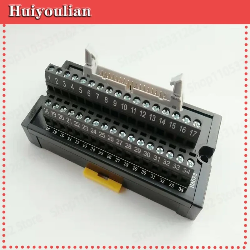 PLC Input/output Extension Terminal Block IDC34 MIL Horn Adapter Module Cable HA023
