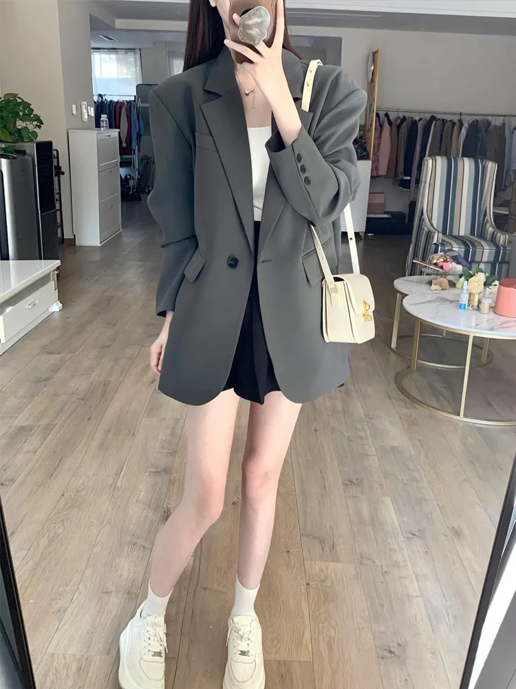 우아하고 젊은 여성 블레이저 여성용 팬츠 모던 의류 탈부착 가능한 여성용 타이 룩 패션
