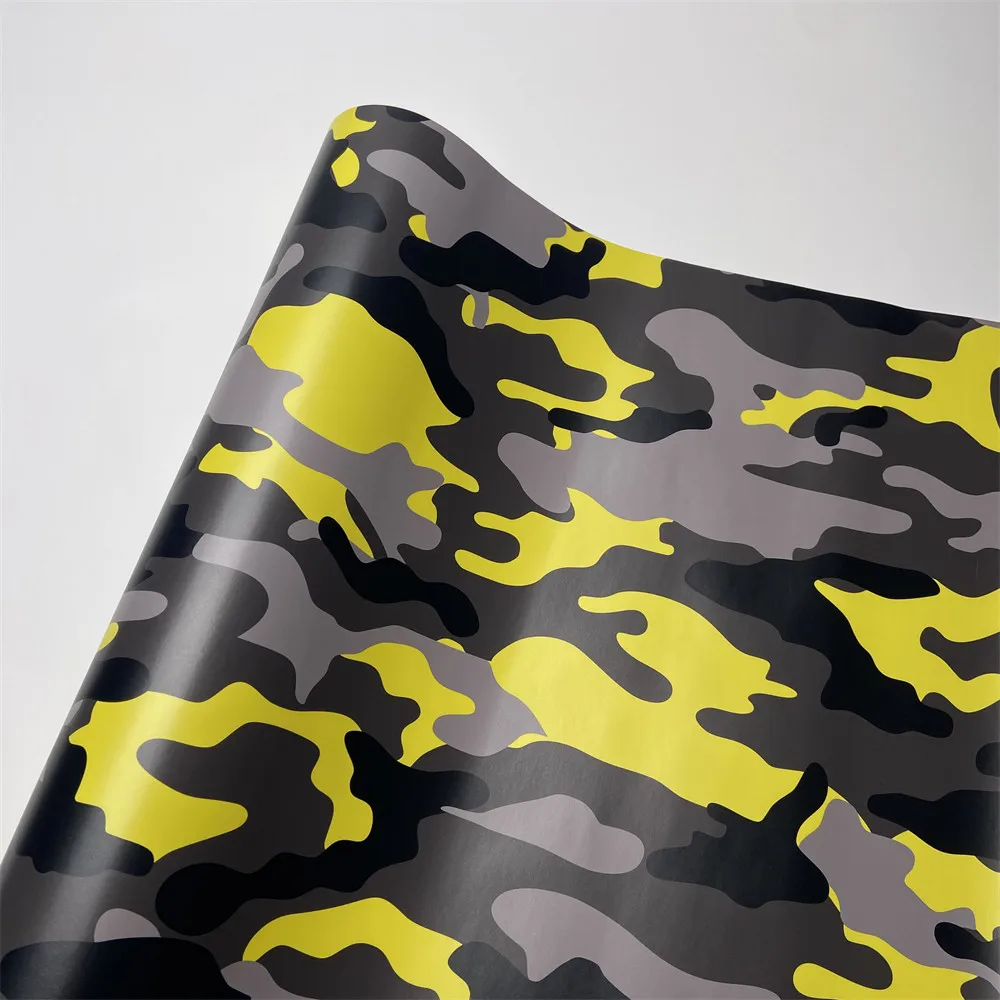 

Водостойкие камуфляжные желтые автомобильные наклейки, камуфляжная виниловая пленка, пленка для выпуска воздуха, без пузырьков, авто наклейка на кузов, автомобильные аксессуары