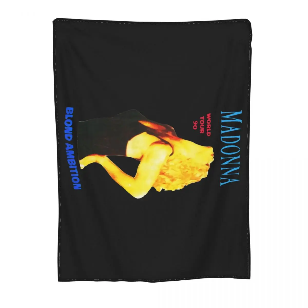 빈티지 마돈나 블론드 야망 투어 90S 대형 남성, 유니섹스 성인 Xl Ab34 던지기 담요