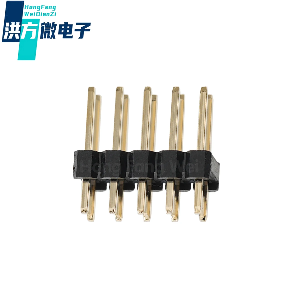 PA6T 94V-0 1U "Oro Doppia Fila Distanza dell'ago 2.54MM 2*2 pin 2*3 pin 2*4 pin 2*5 pin 2*6 pin 2*7pin 2*8pin 2*9pin 2*10 pin