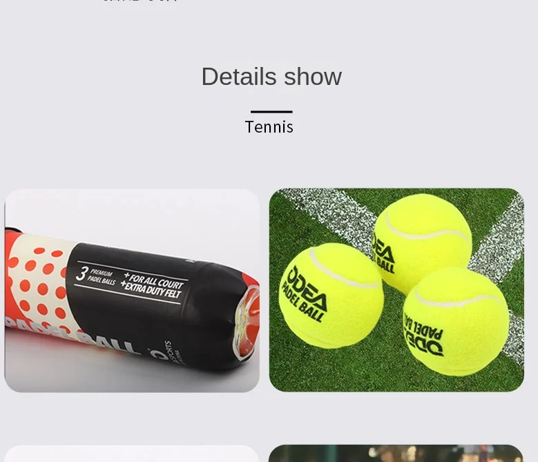 كرات تنس للتدريب على شكل قفص من Odea، كرات تنس عالية المرونة ومتينة للتدريب والمنافسة المعلبة