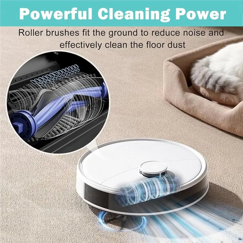 For Lefant M3 Sweeping Machine Accessories- Main Side Brush, Mop Filter& Dust Bags(26 Pcs)