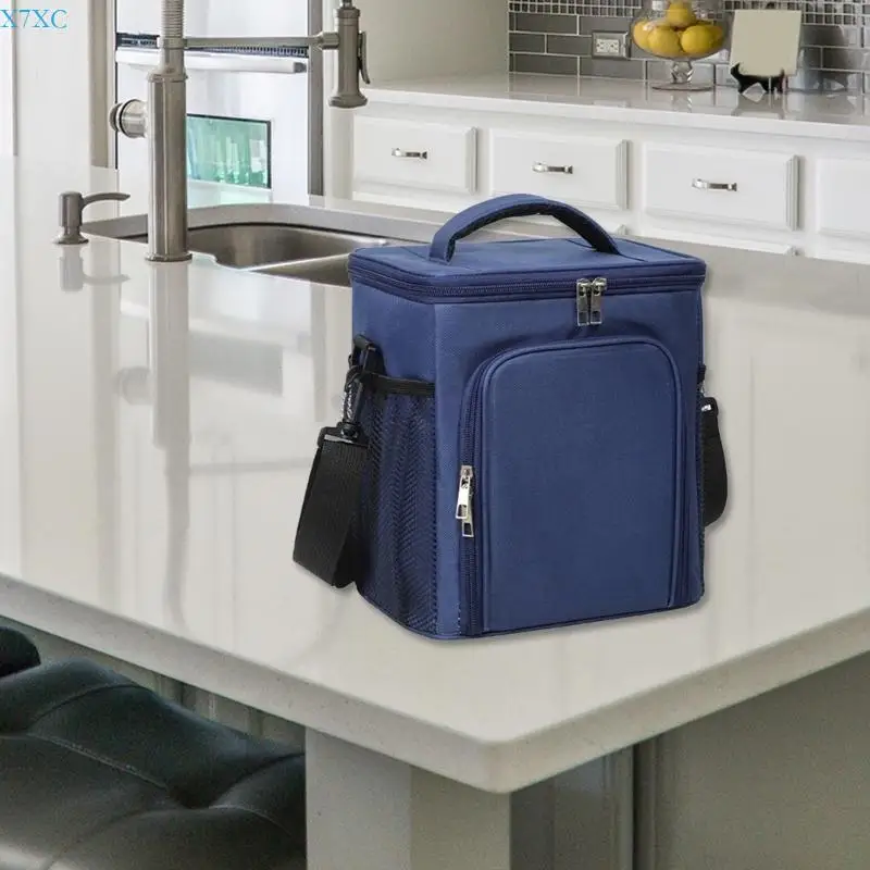 X7XC Stylish Insulated Lunch Bag with Shoulder Strap Handbag Keep Your Temperature Controlled
