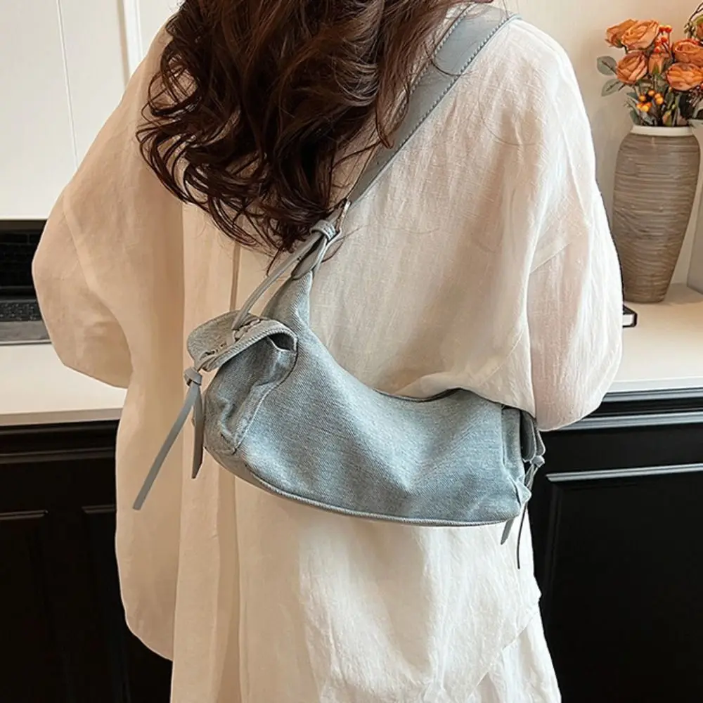 مزاجه عادية الشرير حقيبة تحت الإبط سعة كبيرة الرجعية وسادة حقيبة يد جيب مزدوج الحد الأدنى Y2K الإبط حقيبة المرأة