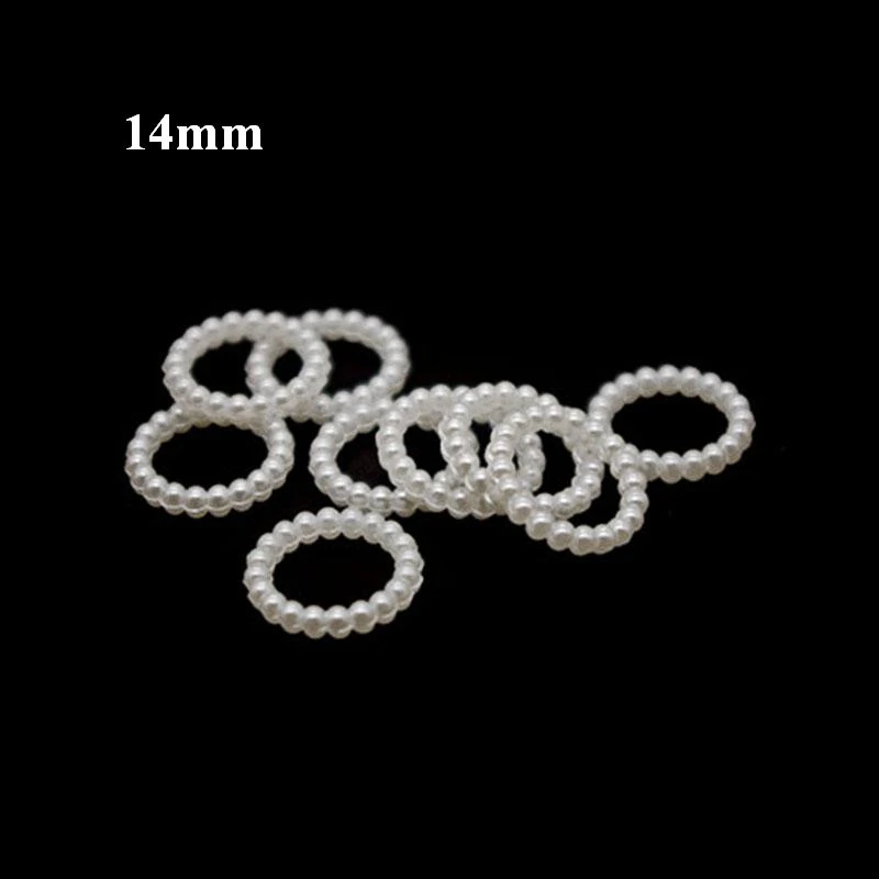 50pcs/lot White Sun Flower Shape Scrapbook Simulated Pearl Beads Sewing Buttons DIY Material Findings BV212