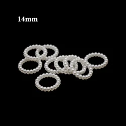 50pcs/lot White Sun Flower Shape Scrapbook Simulated Pearl Beads Sewing Buttons DIY Material Findings BV212