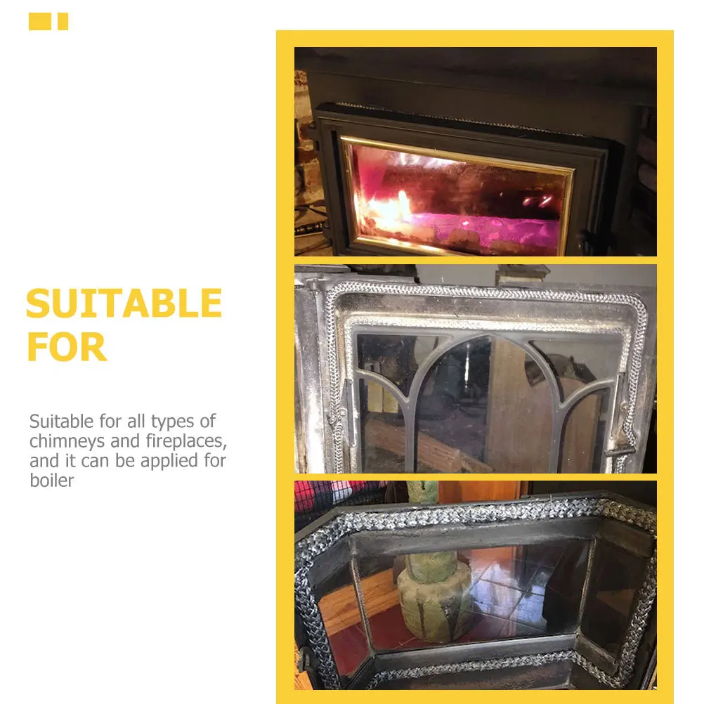 

Wood Gasket Kit Fiberglass Door Seal For Fireplace Wood Burning Stove Pellet Stove Oven Replacement Gasket Kit