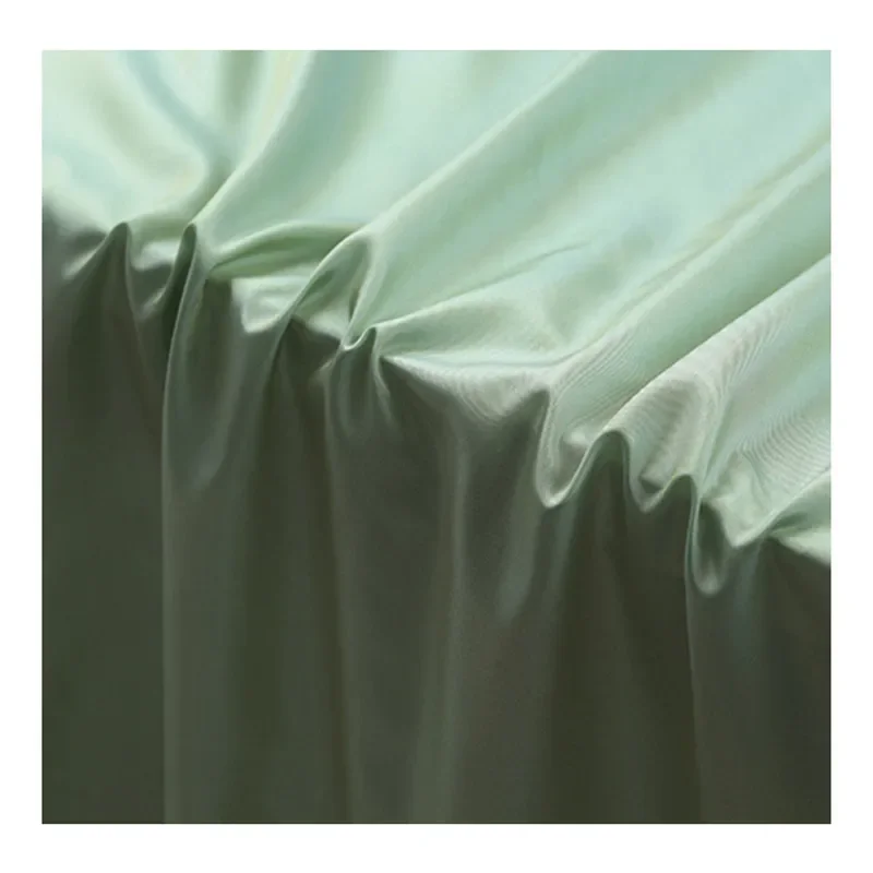 Solid Color MulberrySilk Taffeta Fabric Crisp Dress Umbrella Shirt Cashmere Lining Light-colored Cloth Fabrics Per Meter