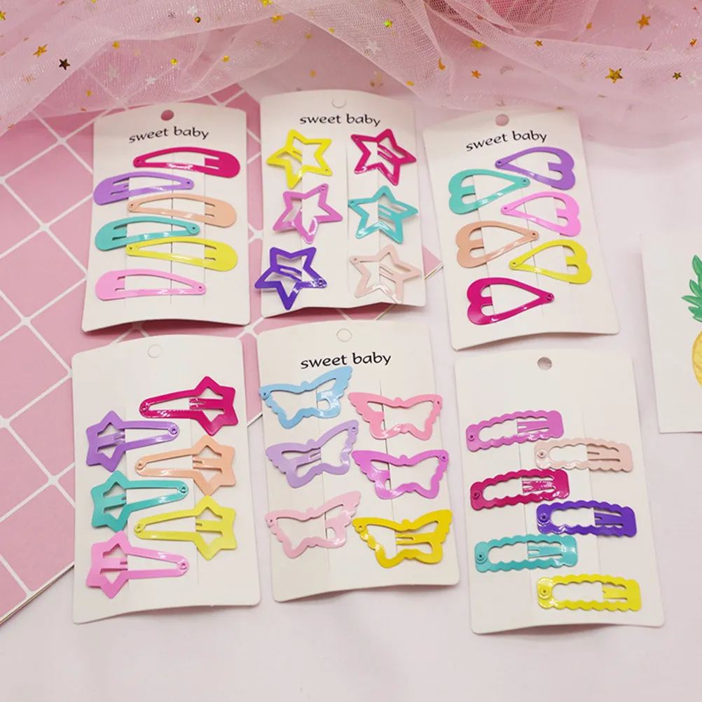 

36Pcs Colorful Hairpins Candy Color Snap Hair Clips Barrettes Headwear for Girls Women Party Wedding Daily Hair Accessories