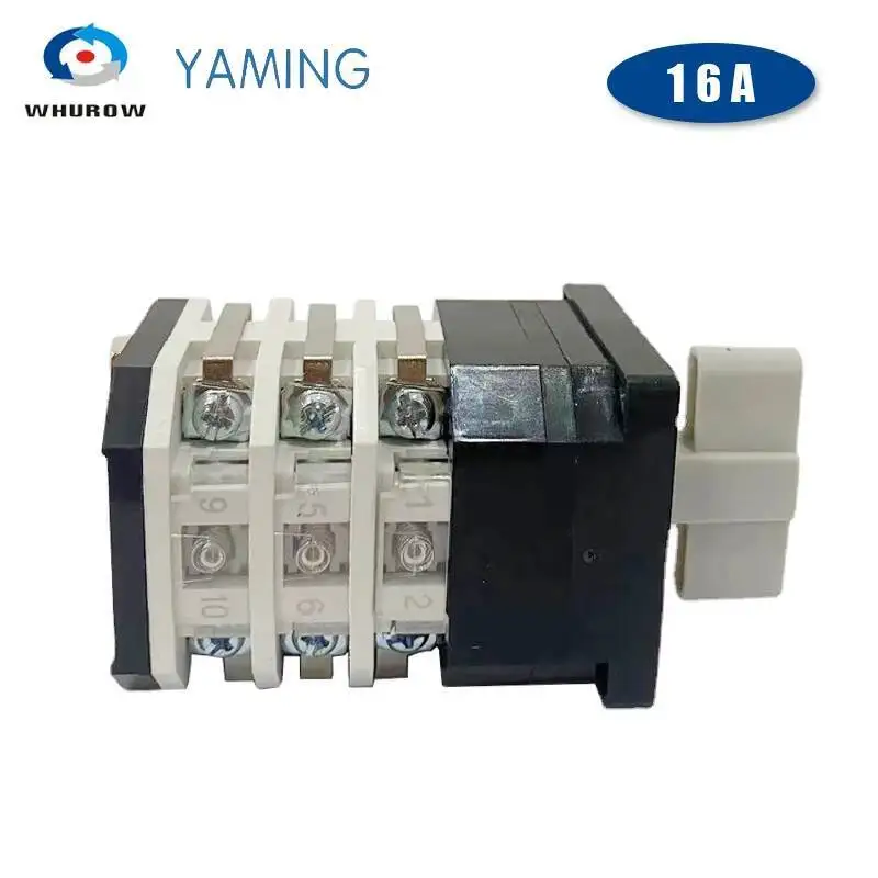 كام تعمل مفاتيح دوارة ، Changeovers الفولتميتر الرئيسي ، أربعة مواقف ، ثلاثة أقطاب ، الاتصال الفضة ، LW12-16YH3 ، 3