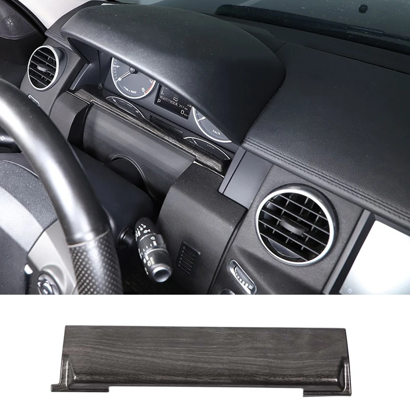 

For Land Rover Discovery 4 2010-2016 Dashboard Lower Panel Automotive Dashboard Decoration Board ABS Black Wood Grain 1pcs