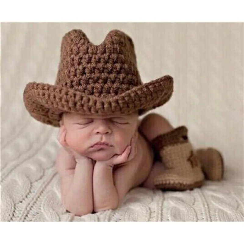 Hundred Day Child Photography Suit Newborn Yarn Set Woven Baby Photography Suit Pirate Outfit Cowboy Photography Prop Costume