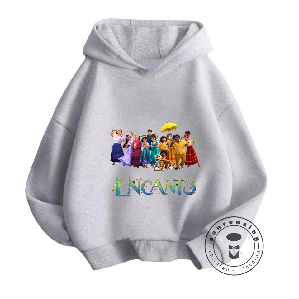 Embrace the Encanto Spirit Disney Anime Hoodie for Children Cute Prints Comfy Fit Perfect for Boys and Girls' Casual Style