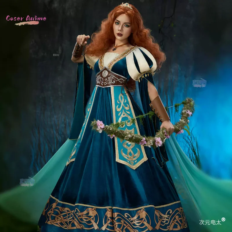 أزياء كالفاري ميليندا ماي التأثيرية فستان رائع زي موحد لحفلات الهالوين ملابس لعب الأدوار للنساء #2