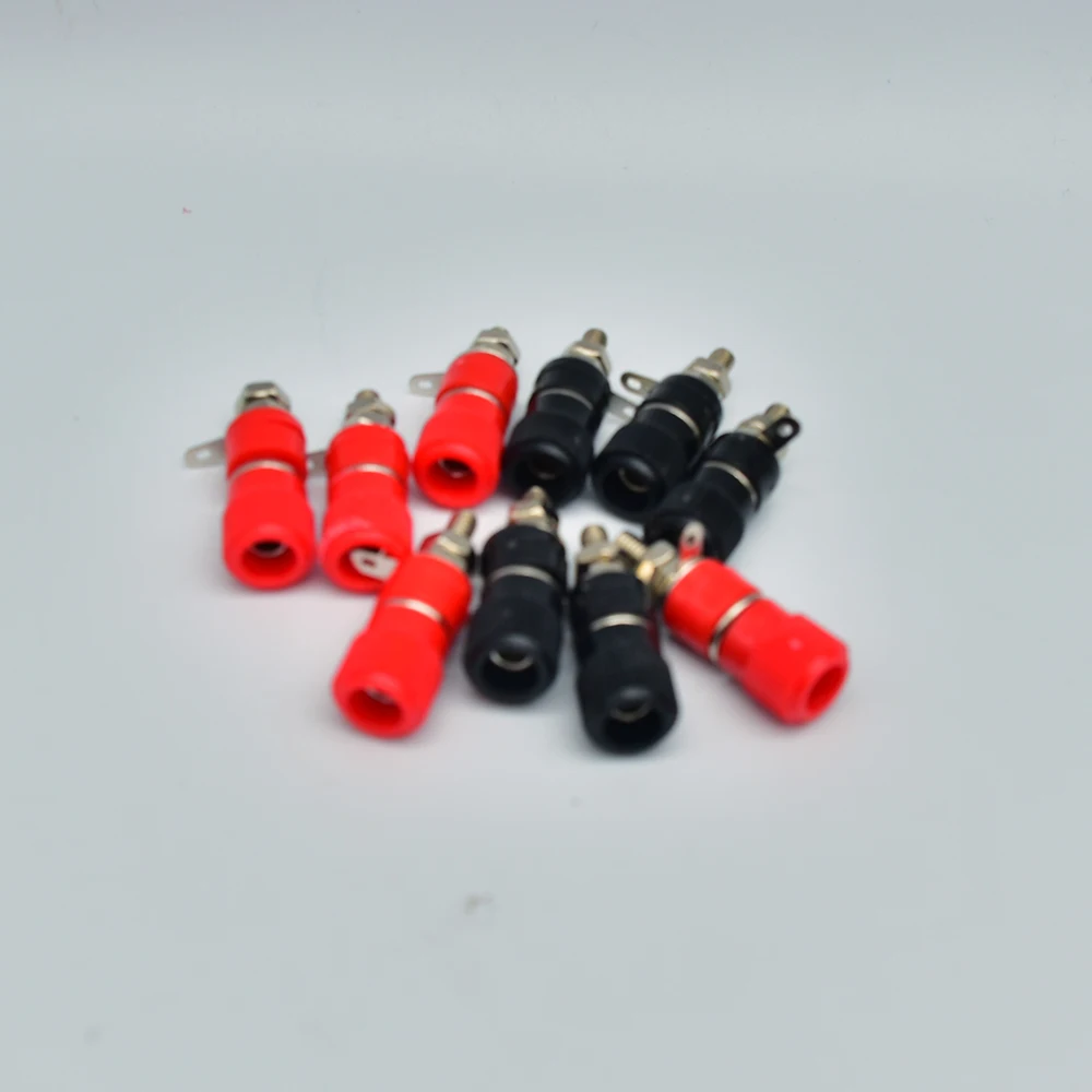 10 PCS Binding Posts Terminals 4mm Banana Plug Socket 4mm Terminal Connector for Amplifier Arduino