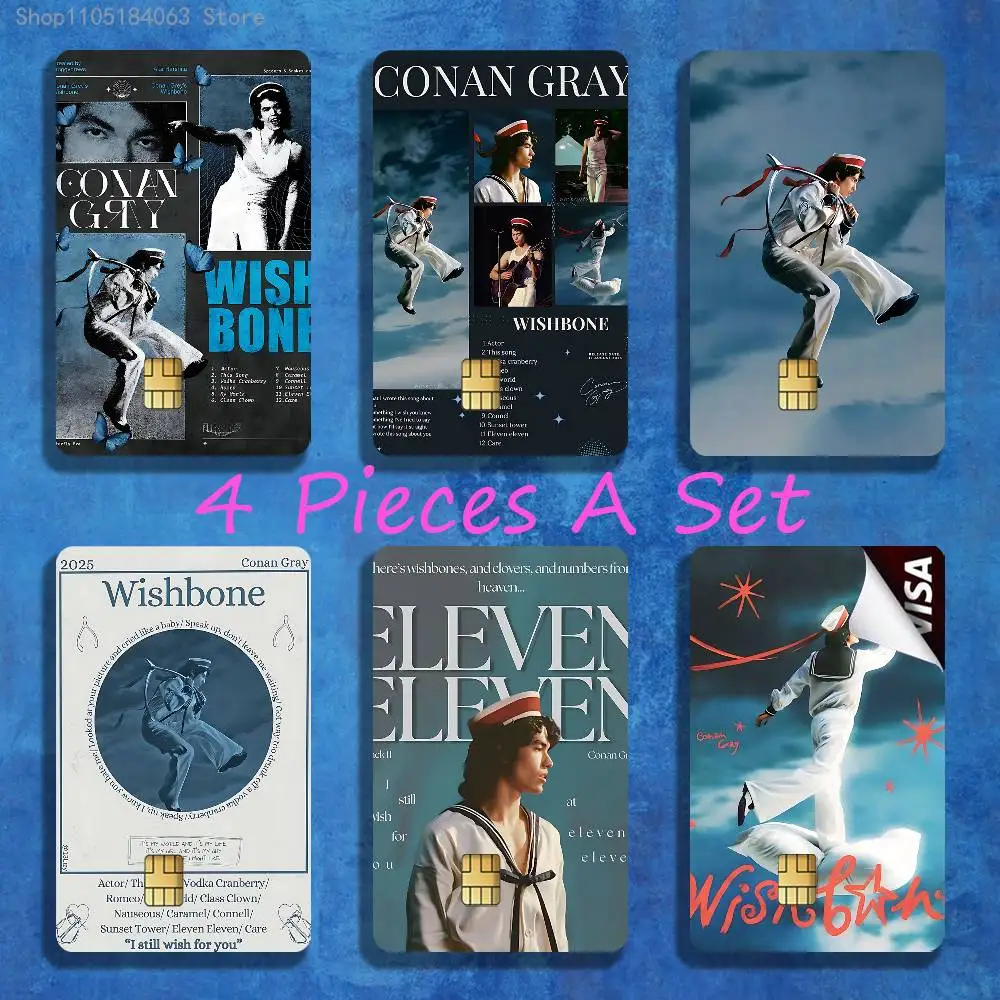 

Brutalism C-Conan G-Gray Stickers Credit Visa Debit Bank Charge Card Bus Metro Waterproof Sticker Decal Decoration