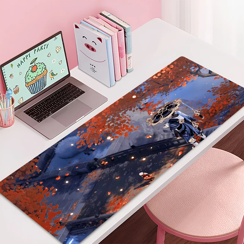 Large Mouse pad Genshin Impact Wanderer game player keyboard pad non-slip office study desk mat floor mat coaster PC Mousepad