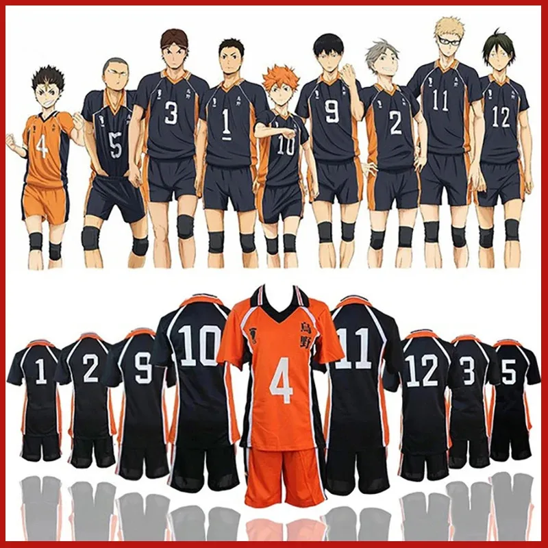 2025 22 Anime Haikyuu Cosplay Pakaian Olahraga Jersey Karasuno Koukou Sekolah Menengah Atas Hinata Shoyo Oikawa Kageyama Tobio Klub Voli