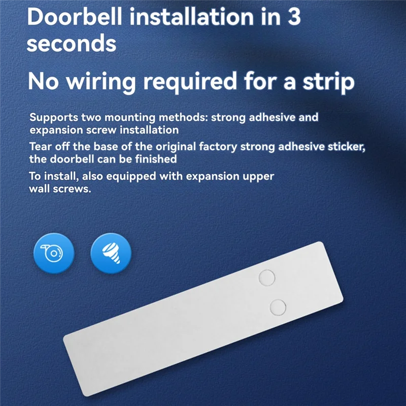 B04B-Wireless WIFI Doorbell Video Intercom Door Bell With Camera 2MP Smart Home For Security Protection PIR Motion Detection