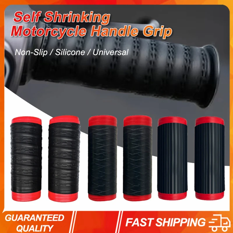 

Motorcycle Handle Silicone Handlebar Cover Universal Self Shrinking Non-Slip Anti Vibration Motorcycles Grip Protector Cover