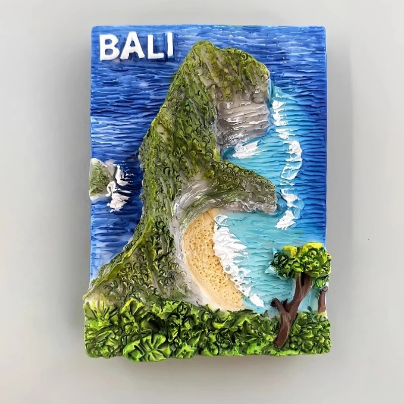 Indonesia Fridge Stickers Bali Souvenirs Nusa Penida Kelingking Beach Devil’s Tear Angel Billabong Broken Beach Fridge Magnets