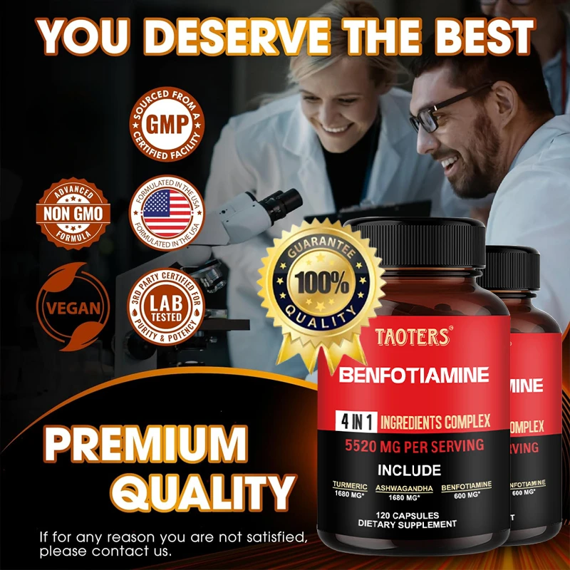 Daily thiamine supplement – aids in nervous system function, supports muscle function and is a natural energy supplement