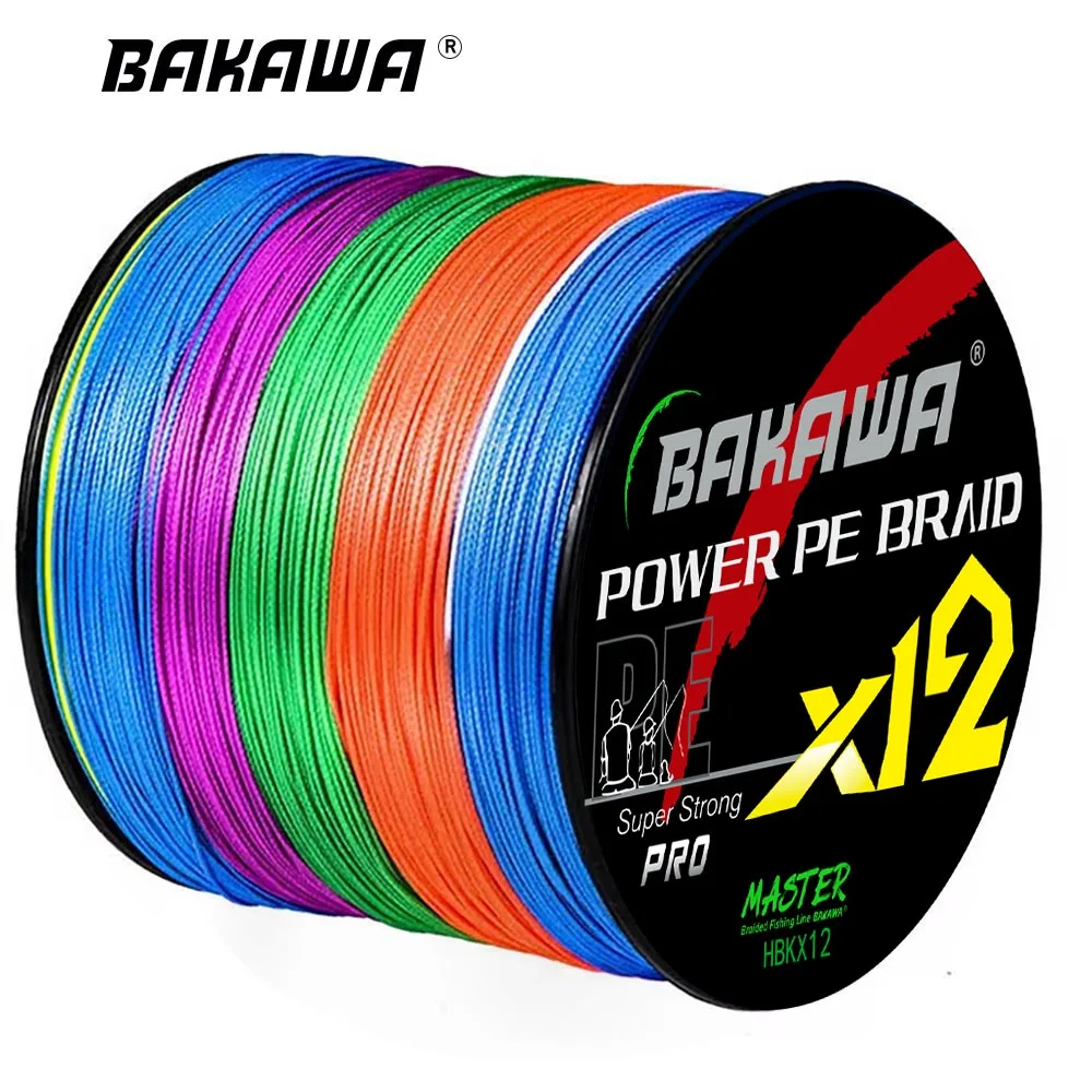 BAKAWA Sedal Trenzado X12 PE – Doce Hebras Resistente para Carpa - imagen 2