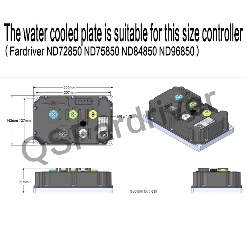 ND Far Drive Controller Water cooling panel and fan water cooling kit for ND72850/ND75850/ND84850/96850 controller heat dissipat