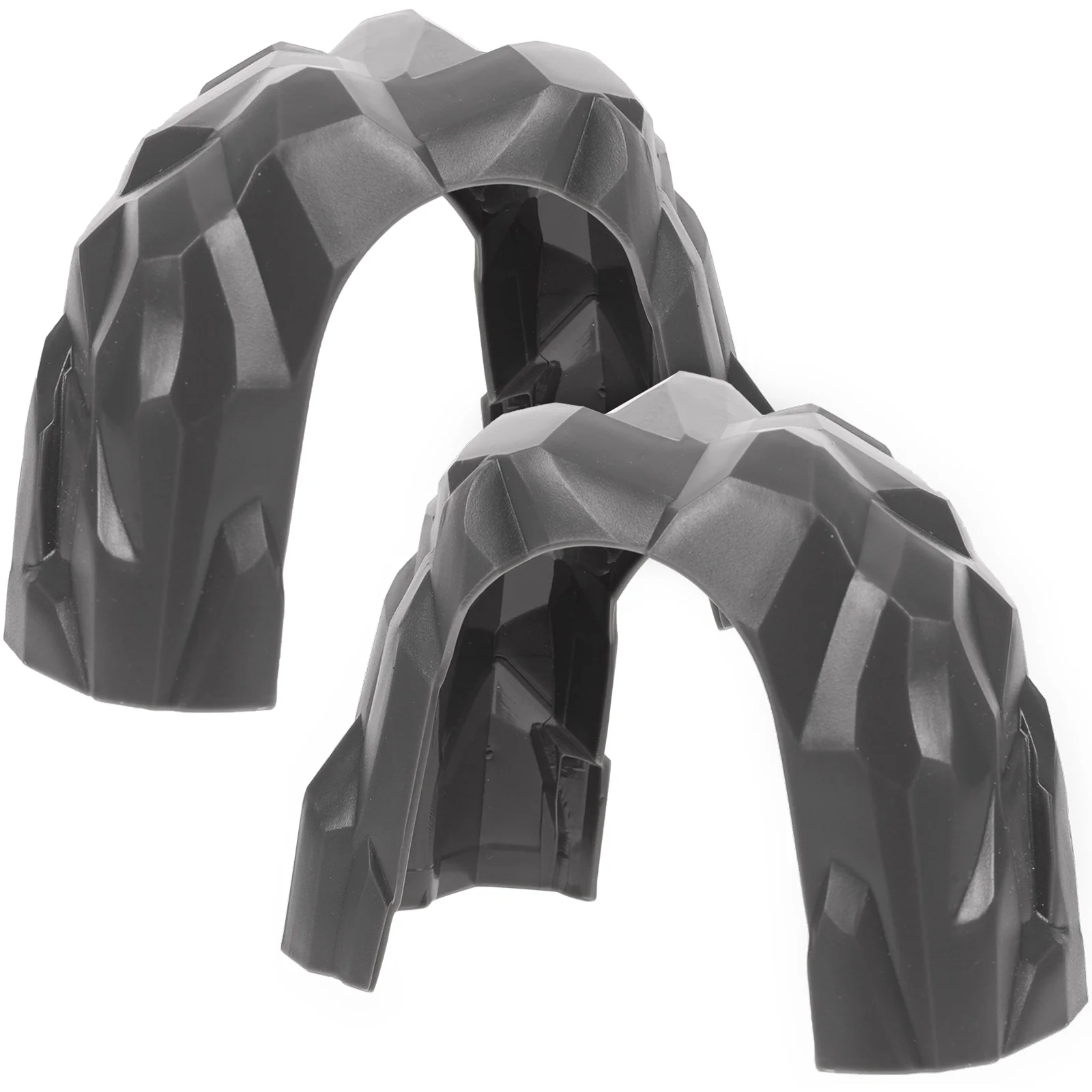 

2 Pcs Toys Train Tunnel Cave Model for Games Playing Decorative Grey Kids Simulation Child