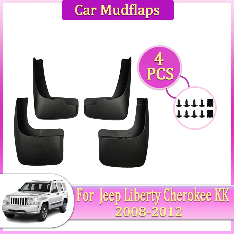 

Car Mudguards Parts For Jeep Liberty Cherokee KK 2008~2012 Mudflaps Tools Splash Fenders Flare Cover Guards Auto Mud Accessories