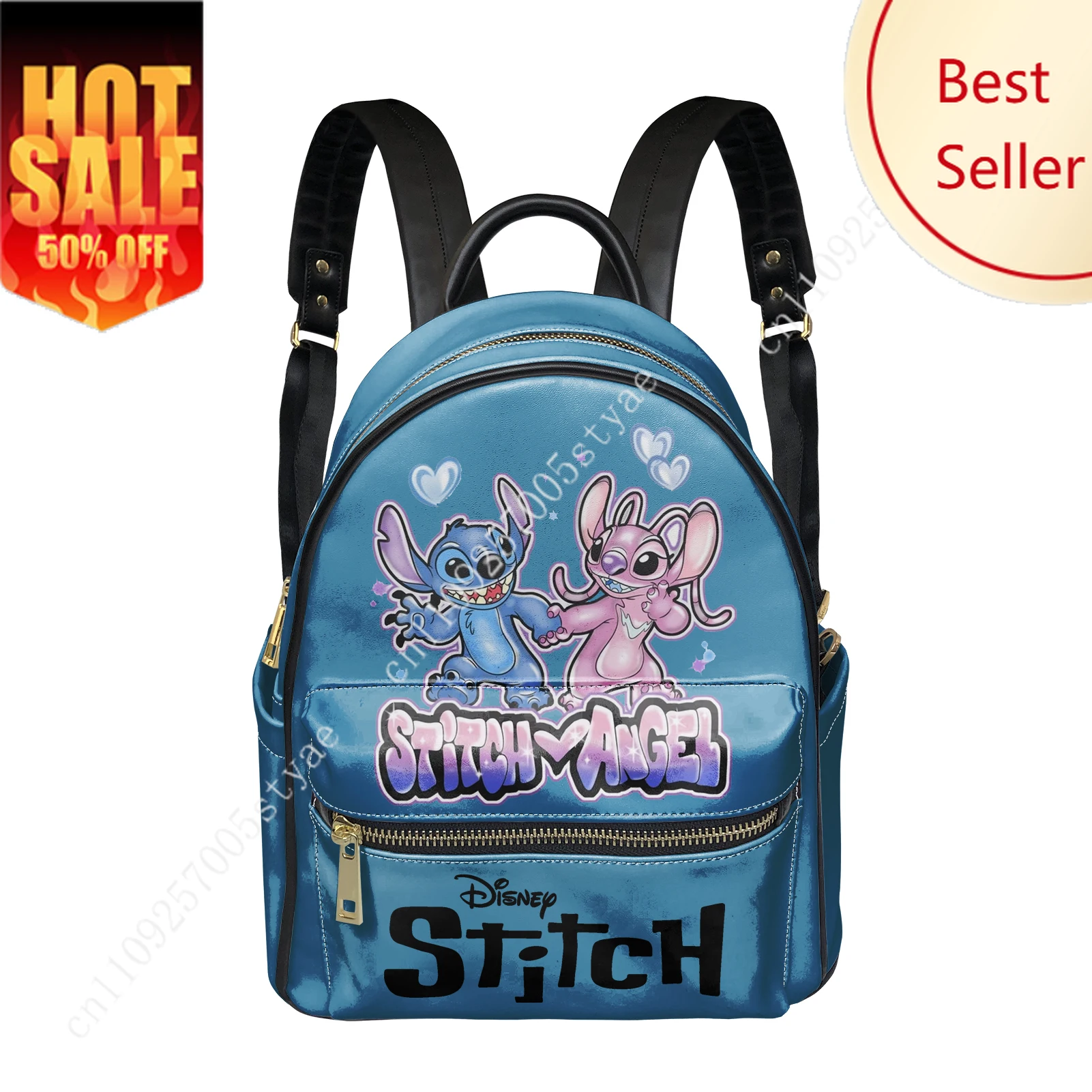 

Disney Stitch Backpack Womens Men Personalized Double Shoulder Bag Business Travel Bookbag Rucksack Gift Daypack